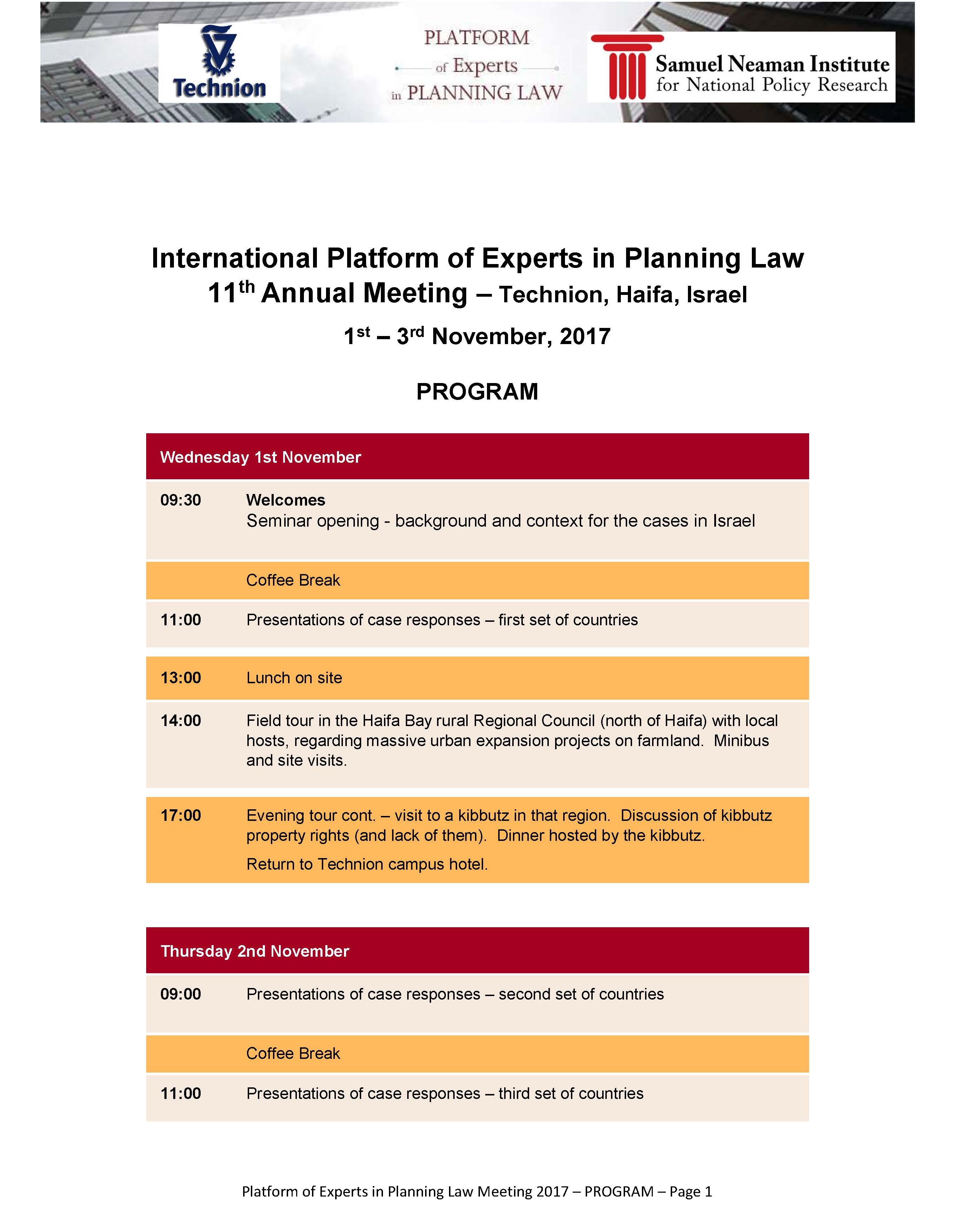 המפגש הבינלאומי השנתי של מומחים לתכנון חוק - מפגש מס